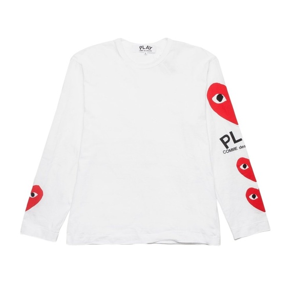 Comme des Garçons Play 3 Heart Long Sleeve